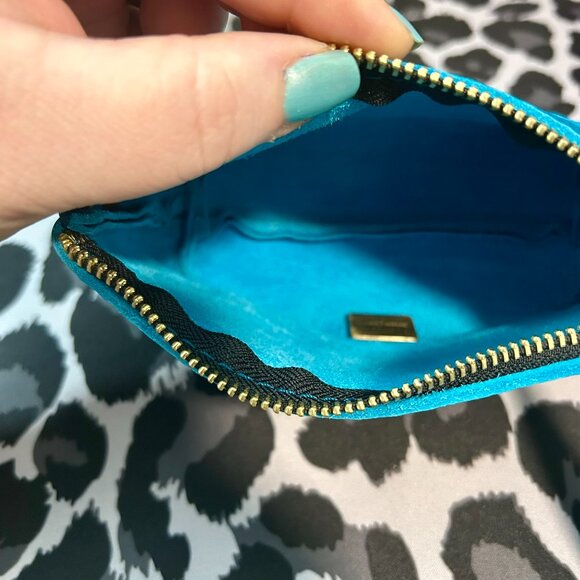 Portland Leather Goods Medium Chelsea Pouch in Aquarius Blue BNWOT - Picture 2 of 9